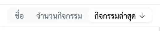 ปุ่มเรียงลำดับรายชื่อ